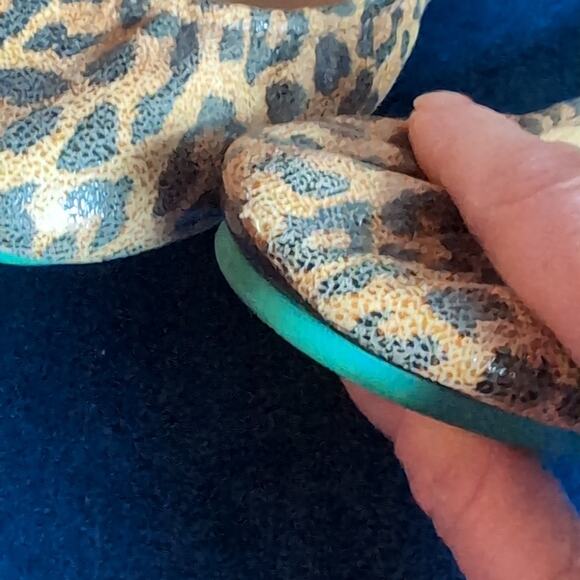 Leopard Leather Tieks - Picture 4 of 5